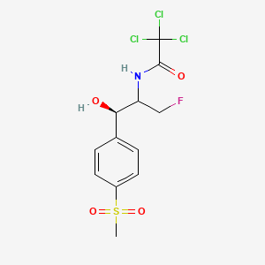 molecular formula C12H13Cl3FNO4S B1462933 N-Trichloroacetyl Florfenicol Amine CAS No. 1322623-68-6