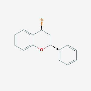 molecular formula C15H13BrO B14629353 (2R,4S)-4-Bromo-2-phenyl-3,4-dihydro-2H-1-benzopyran CAS No. 58253-89-7