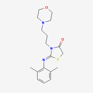 3-(3-Morpholinopropyl)-2-(2,6-xylylimino)-4-thiazolidinone