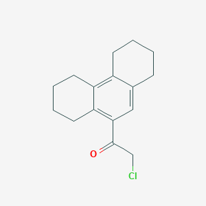 molecular formula C16H19ClO B1462936 2-Chloro-1-(1,2,3,4,5,6,7,8-octahydrophenanthren-9-yl)ethanone CAS No. 861329-27-3