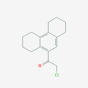 molecular formula C16H19ClO B1462936 2-氯-1-(1,2,3,4,5,6,7,8-八氢菲-9-基)乙酮 CAS No. 861329-27-3