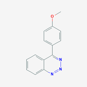 molecular formula C14H11N3O B14629363 1,2,3-Benzotriazine, 4-(4-methoxyphenyl)- CAS No. 54893-19-5