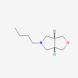 molecular formula C10H19NO B14629391 (3aR,6aS)-5-Butylhexahydro-1H-furo[3,4-c]pyrrole CAS No. 57269-15-5