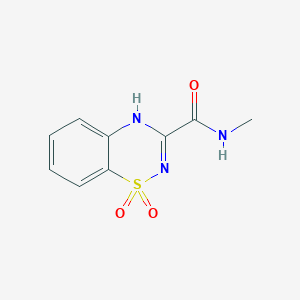 N-Methyl-1,1-dioxo-1,4-dihydro-1lambda~6~,2,4-benzothiadiazine-3-carboxamide