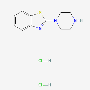 molecular formula C11H15Cl2N3S B1462940 2-(Piperazin-1-yl)-1,3-benzothiazole dihydrochloride CAS No. 928026-66-8