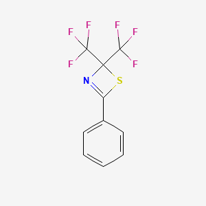 2H-1,3-Thiazete, 4-phenyl-2,2-bis(trifluoromethyl)-