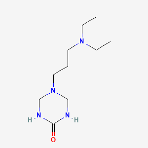 molecular formula C10H22N4O B14629429 5-[3-(Diethylamino)propyl]-1,3,5-triazinan-2-one CAS No. 54272-01-4