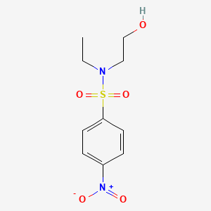 molecular formula C10H14N2O5S B14629445 N-Ethyl-N-(2-hydroxyethyl)-4-nitrobenzene-1-sulfonamide CAS No. 58287-29-9