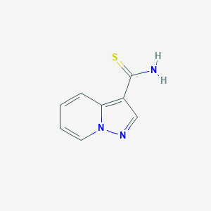 molecular formula C8H7N3S B1462947 Pyrazolo[1,5-A]pyridine-3-carbothioamide CAS No. 885275-44-5