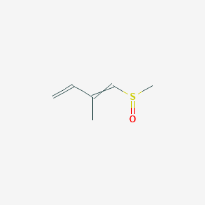 molecular formula C6H10OS B14629485 1-(Methanesulfinyl)-2-methylbuta-1,3-diene CAS No. 55833-46-0