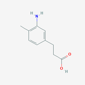 molecular formula C10H13NO2 B1462949 3-(3-氨基-4-甲基苯基)丙酸 CAS No. 827601-54-7