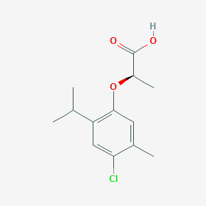 (2R)-2-[4-Chloro-5-methyl-2-(propan-2-yl)phenoxy]propanoic acid