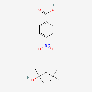 molecular formula C15H23NO5 B14629507 4-Nitrobenzoic acid;2,4,4-trimethylpentan-2-ol CAS No. 55705-72-1