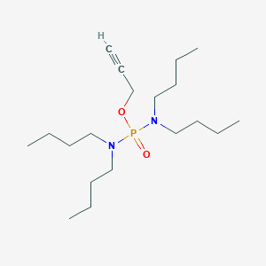 molecular formula C19H39N2O2P B14629514 Prop-2-yn-1-yl N,N,N',N'-tetrabutylphosphorodiamidate CAS No. 56305-15-8