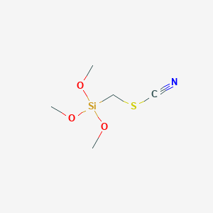 molecular formula C5H11NO3SSi B14629515 (Trimethoxysilyl)methyl thiocyanate CAS No. 56859-23-5