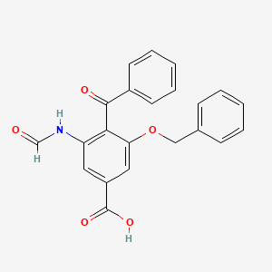 4-Benzoyl-3-(benzyloxy)-5-formamidobenzoic acid