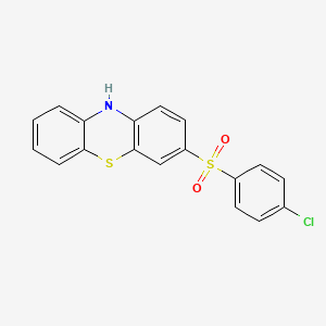 10H-Phenothiazine, 3-[(4-chlorophenyl)sulfonyl]-