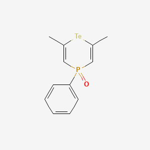 2,6-Dimethyl-4-phenyl-4H-1,4lambda~5~-telluraphosphinin-4-one