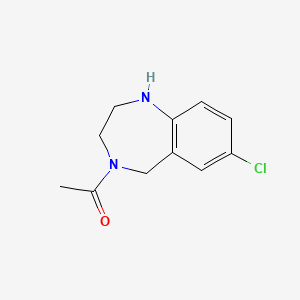 1-(7-Chloro-1,2,3,5-tetrahydro-4H-1,4-benzodiazepin-4-yl)ethan-1-one