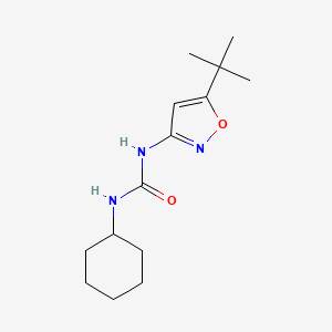 molecular formula C14H23N3O2 B14629571 N-(5-tert-Butyl-1,2-oxazol-3-yl)-N'-cyclohexylurea CAS No. 55807-71-1