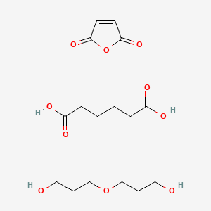 molecular formula C16H26O10 B14629592 Furan-2,5-dione;hexanedioic acid;3-(3-hydroxypropoxy)propan-1-ol CAS No. 56816-51-4