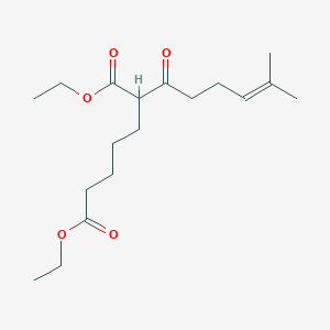 Diethyl 2-(5-methylhex-4-enoyl)heptanedioate