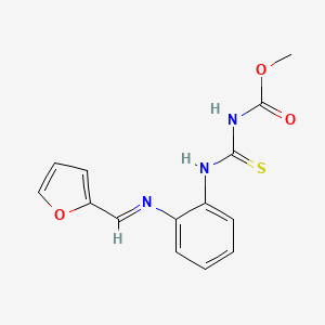 molecular formula C14H13N3O3S B14629684 Furophanate CAS No. 53878-17-4