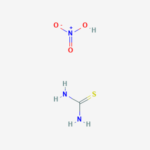 molecular formula CH5N3O3S B14629708 Thiourea, nitrate CAS No. 55011-91-1