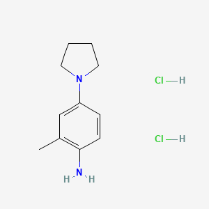 molecular formula C11H18Cl2N2 B1462971 2-Methyl-4-(pyrrolidin-1-yl)aniline dihydrochloride CAS No. 1235439-21-0