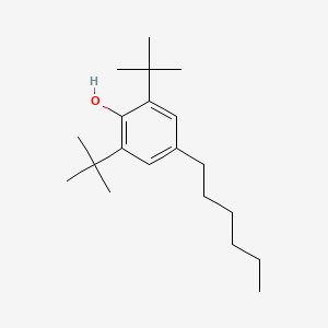 molecular formula C20H34O B14629718 2,6-DI-Tert-butyl-4-hexylphenol CAS No. 56280-62-7