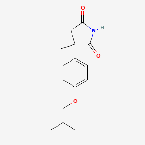 2,5-Pyrrolidinedione, 3-methyl-3-[4-(2-methylpropoxy)phenyl]-