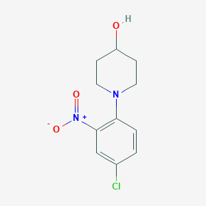molecular formula C11H13ClN2O3 B1462976 1-(4-Chloro-2-nitrophenyl)-4-piperidinol CAS No. 1292189-51-5
