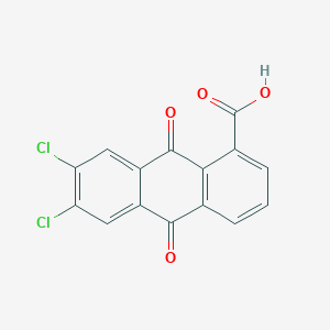 molecular formula C15H6Cl2O4 B14629789 6,7-Dichloroanthraquinone-1-carboxylic acid CAS No. 58236-19-4