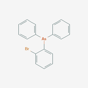 molecular formula C18H14AsBr B14629827 o-Bromophenyl-diphenyl arsine CAS No. 57170-67-9