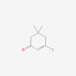 molecular formula C8H11IO B14629842 2-Cyclohexen-1-one, 3-iodo-5,5-dimethyl- CAS No. 56671-85-3