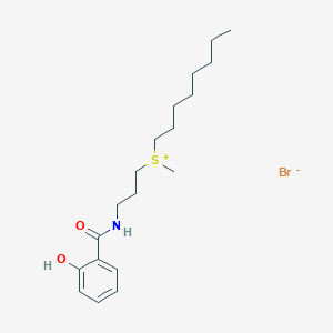 [3-(2-Hydroxybenzamido)propyl](methyl)octylsulfanium bromide