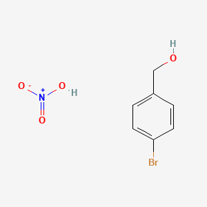 (4-Bromophenyl)methanol;nitric acid