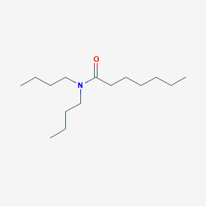 molecular formula C15H31NO B14629882 N,N-dibutylheptanamide CAS No. 57303-22-7