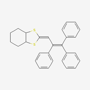 1,3-Benzodithiole, hexahydro-2-(2,3,3-triphenyl-2-propenylidene)-