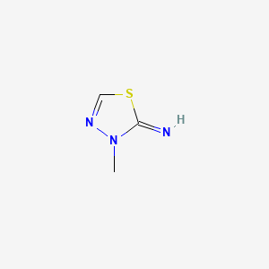 molecular formula C3H5N3S B14629954 1,3,4-Thiadiazol-2(3H)-imine, 3-methyl- CAS No. 56406-86-1