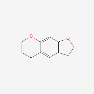 molecular formula C11H12O2 B14629955 5H-Furo[3,2-g][1]benzopyran, 2,3,6,7-tetrahydro- CAS No. 57052-76-3