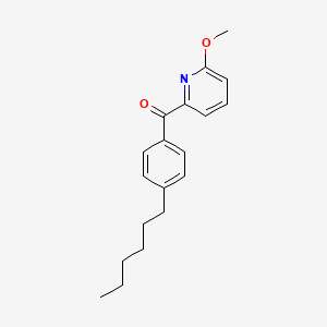 molecular formula C19H23NO2 B1463007 2-(4-己基苯甲酰)-6-甲氧基吡啶 CAS No. 1187171-38-5