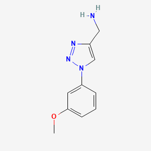 molecular formula C10H12N4O B1463011 [1-(3-methoxyphenyl)-1H-1,2,3-triazol-4-yl]methanamine CAS No. 944901-40-0