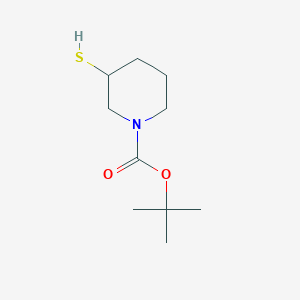 molecular formula C10H19NO2S B1463015 Tert-butyl 3-sulfanylpiperidine-1-carboxylate CAS No. 1017798-34-3