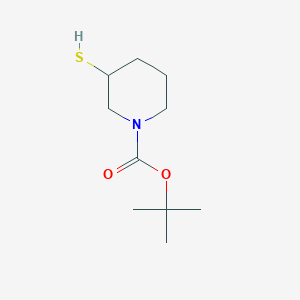 molecular formula C10H19NO2S B1463015 叔丁基-3-硫代哌啶-1-羧酸酯 CAS No. 1017798-34-3