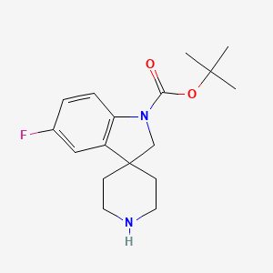 molecular formula C17H23FN2O2 B1463018 1-Boc-5-Fluorospiro[indoline-3,4'-piperidine] CAS No. 858351-47-0