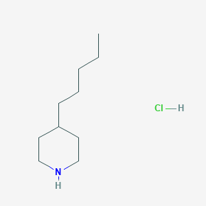 molecular formula C10H22ClN B1463026 4-Pentylpiperidine hydrochloride CAS No. 1198284-50-2
