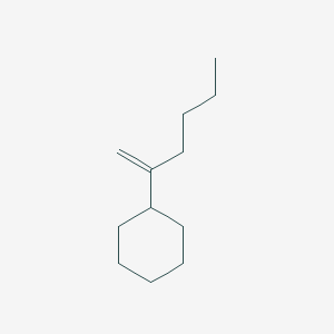 molecular formula C12H22 B14630294 (Hex-1-en-2-yl)cyclohexane CAS No. 54248-57-6