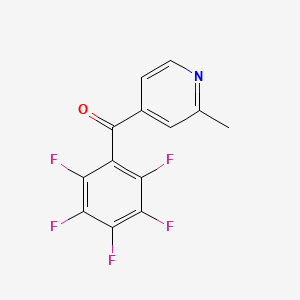 molecular formula C13H6F5NO B1463030 2-Methyl-4-(pentafluorobenzoyl)pyridine CAS No. 1187165-69-0