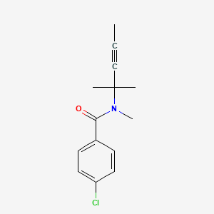 4-Chloro-N-methyl-N-(2-methylpent-3-yn-2-yl)benzamide